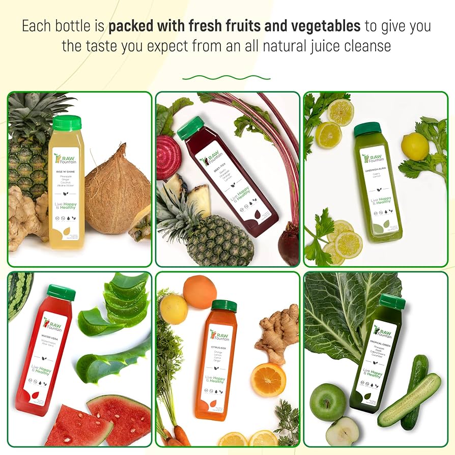 Amazon.com : 7 Day Juice Cleanse by Raw Fountain, Tropical